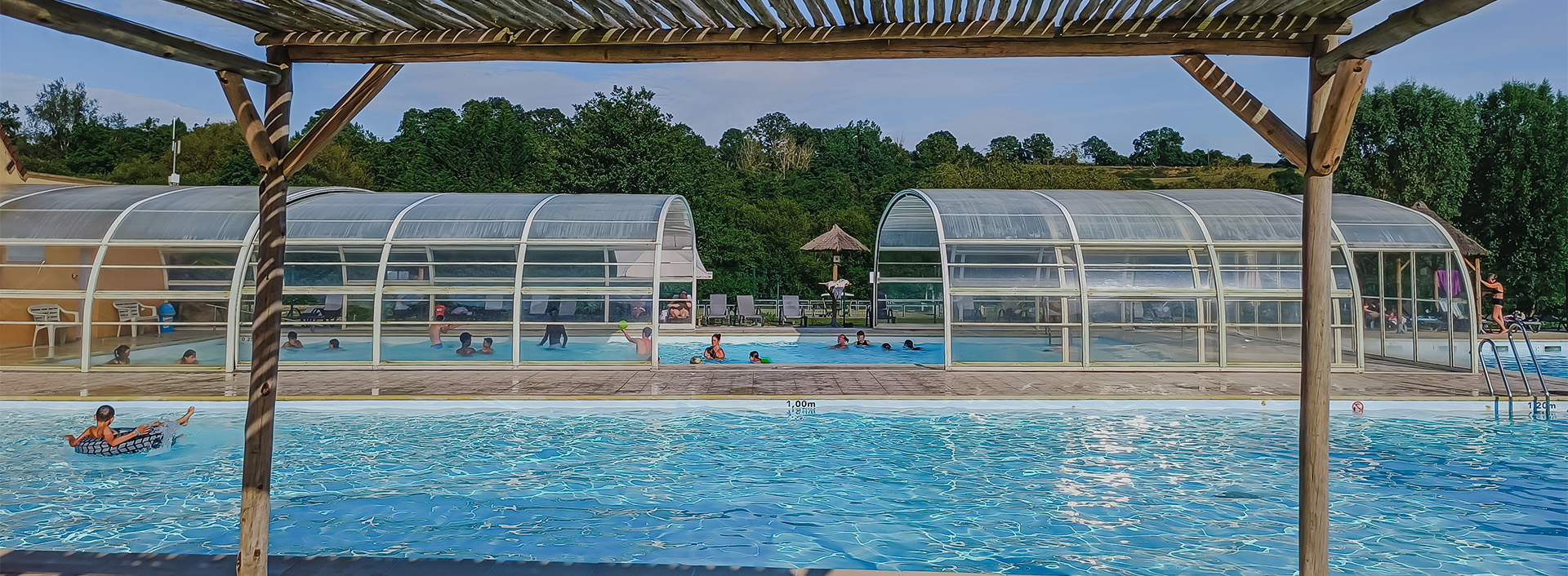 heated indoor swimming pool